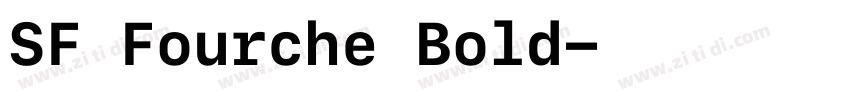 SF Fourche Bold字体转换